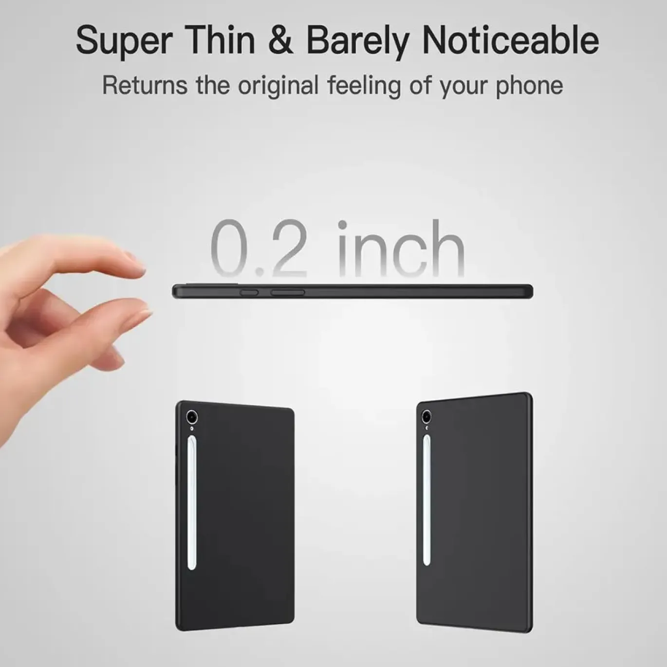Samsung Galaxy Tab S9 / S9 FE - Tablet TPU Hülle Schwarz