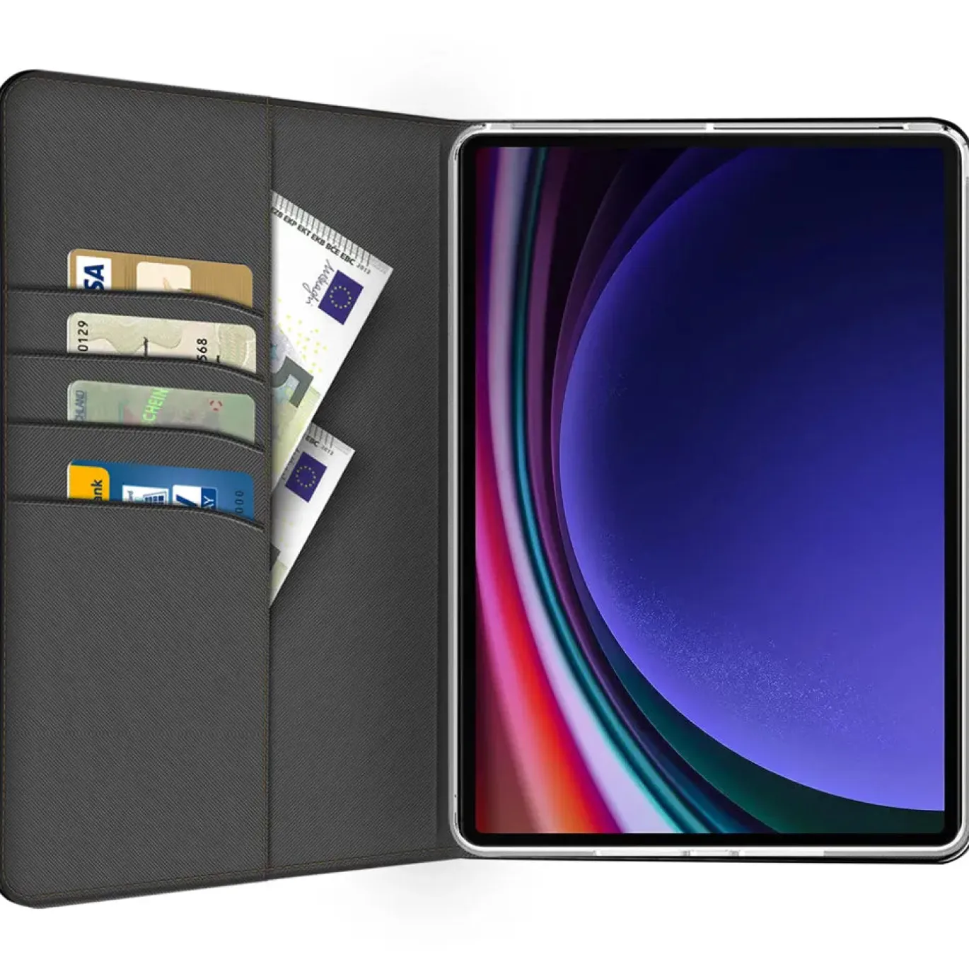 Samsung Galaxy Tab S9+ / S9 FE+ - Tablet Klapphülle im Jeanslook
