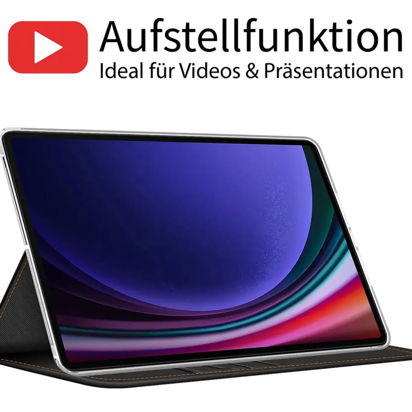 Samsung Galaxy Tab S9+ / S9 FE+ - Tablet Klapphülle im Jeanslook