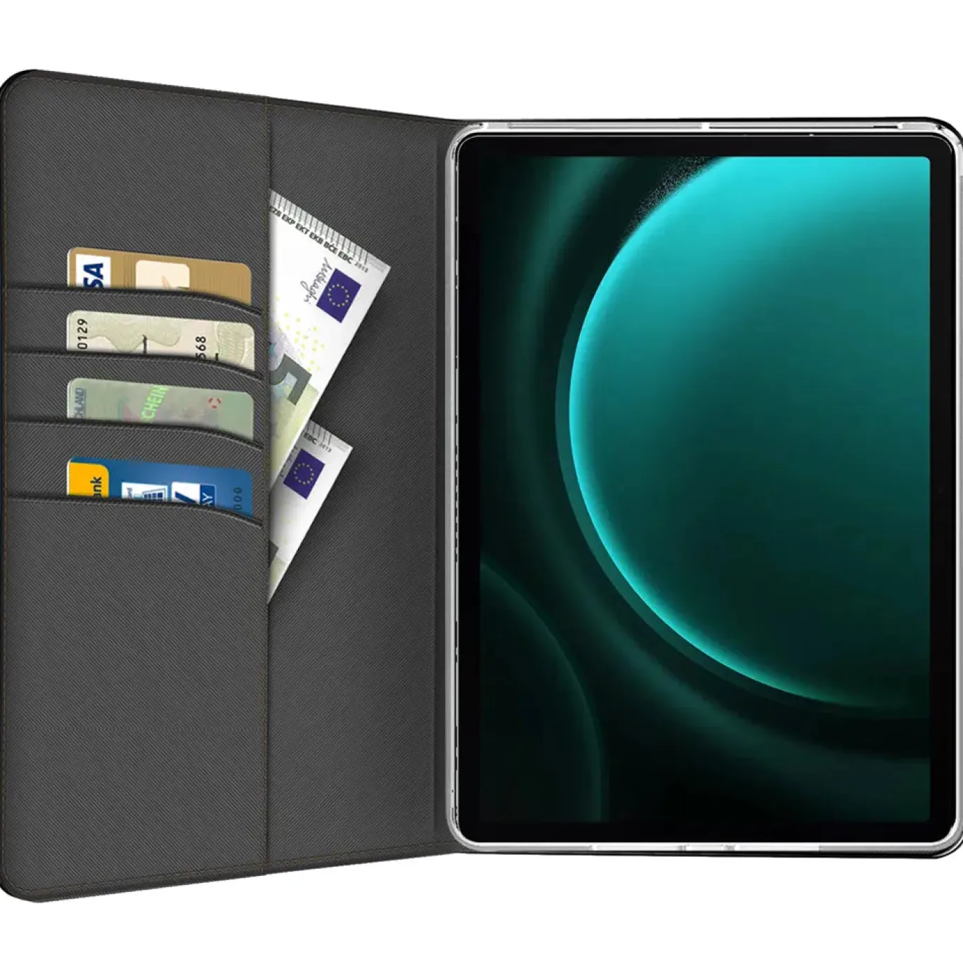 Samsung Galaxy Tab S9 FE Plus - Tablet Klapphülle im Jeanslook