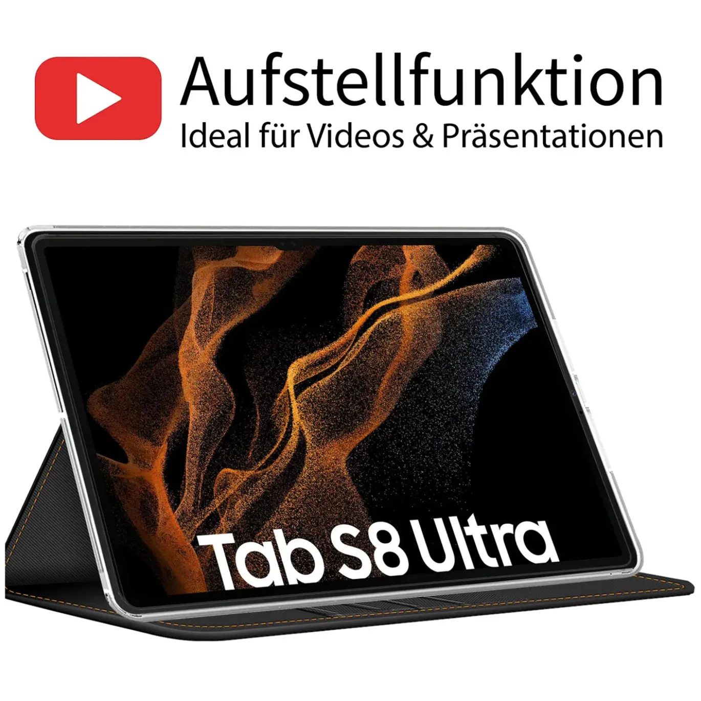 Samsung Galaxy Tab S8 Ultra - Tablet Klapphülle im Jeanslook