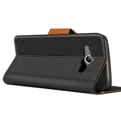Samsung Galaxy Xcover 3 - Jeanslook Klapphülle mit Kartenfach