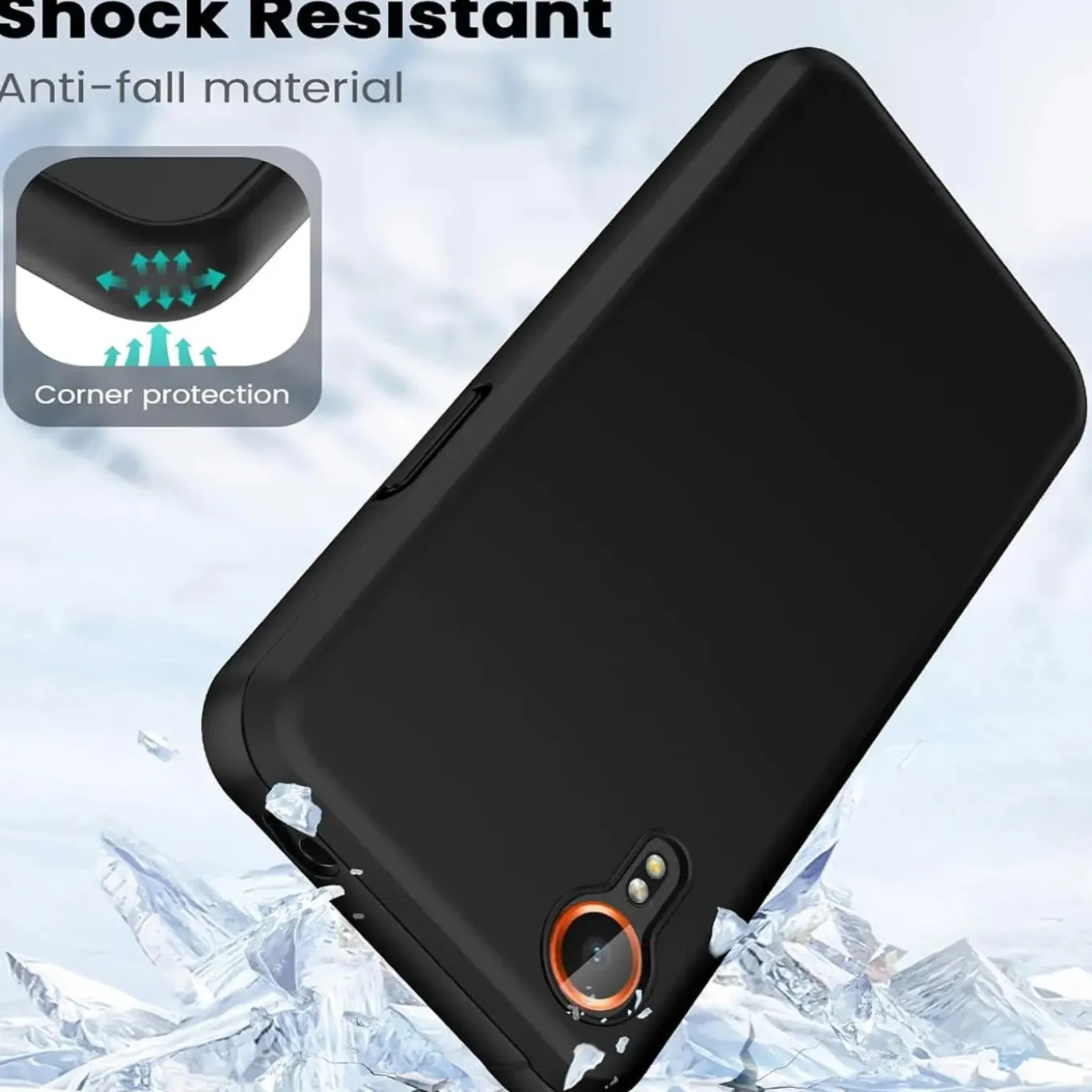 Samsung Galaxy XCover 7 - Slim Silikon Backcover Schwarz