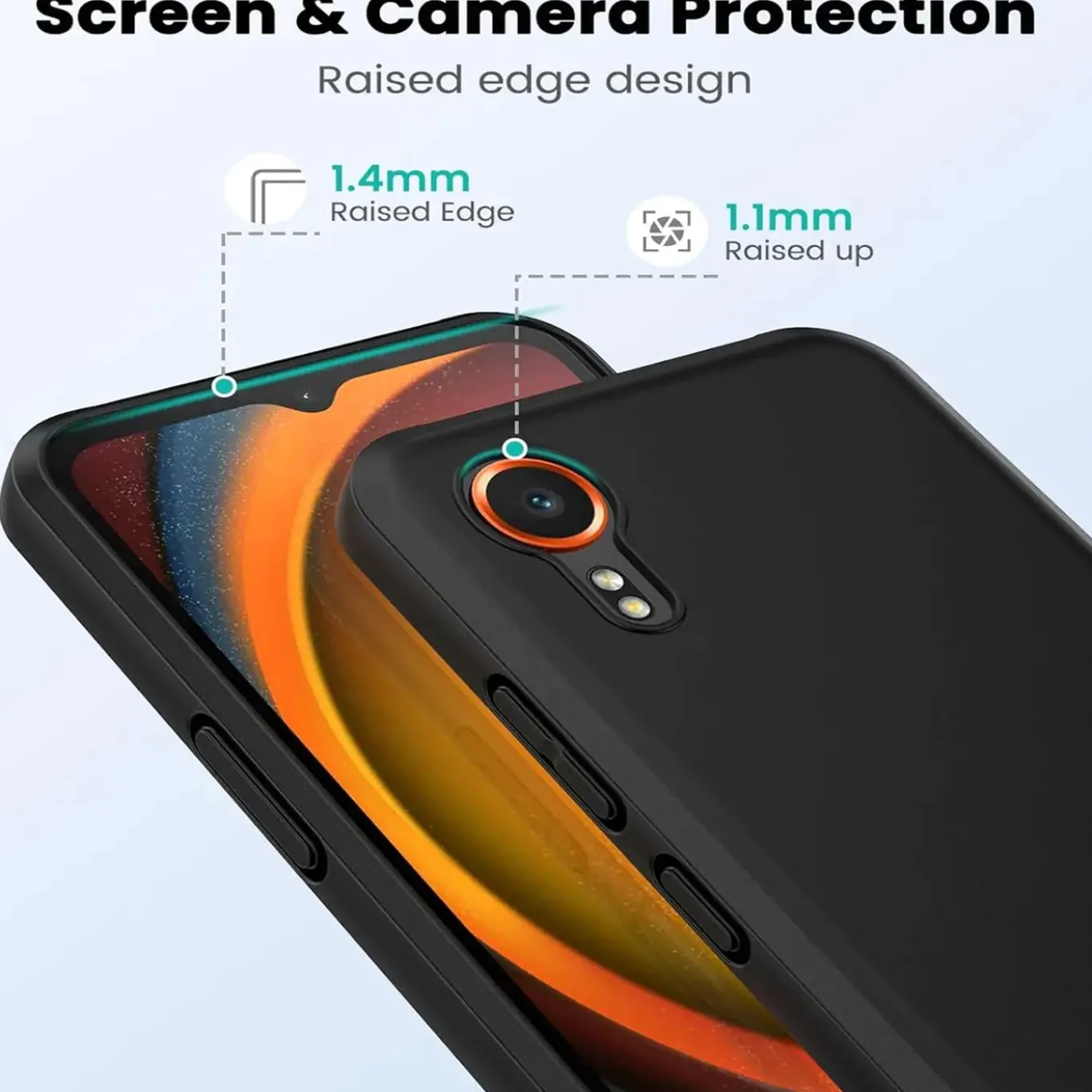 Samsung Galaxy XCover 7 - Slim Silikon Backcover Schwarz