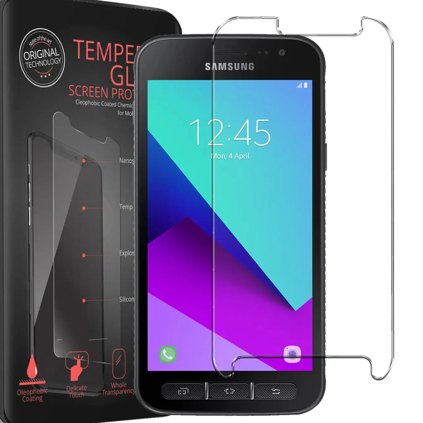 Samsung Galaxy Xcover 4 - 2x 9H Panzer Glasfolie, Displayfolie