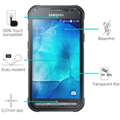 Samsung Galaxy Xcover 3 - 2x 9H Panzer Glasfolie, Displayfolie
