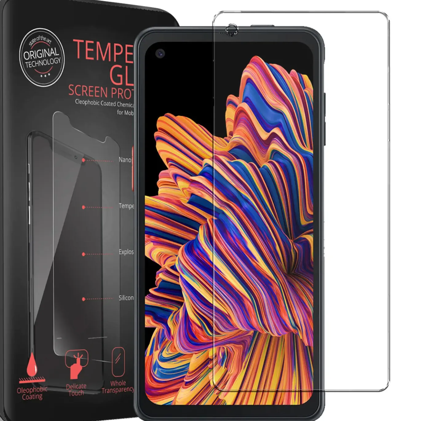 Samsung Galaxy Xcover Pro - 2x 9H Panzer Glasfolie, Displayfolie