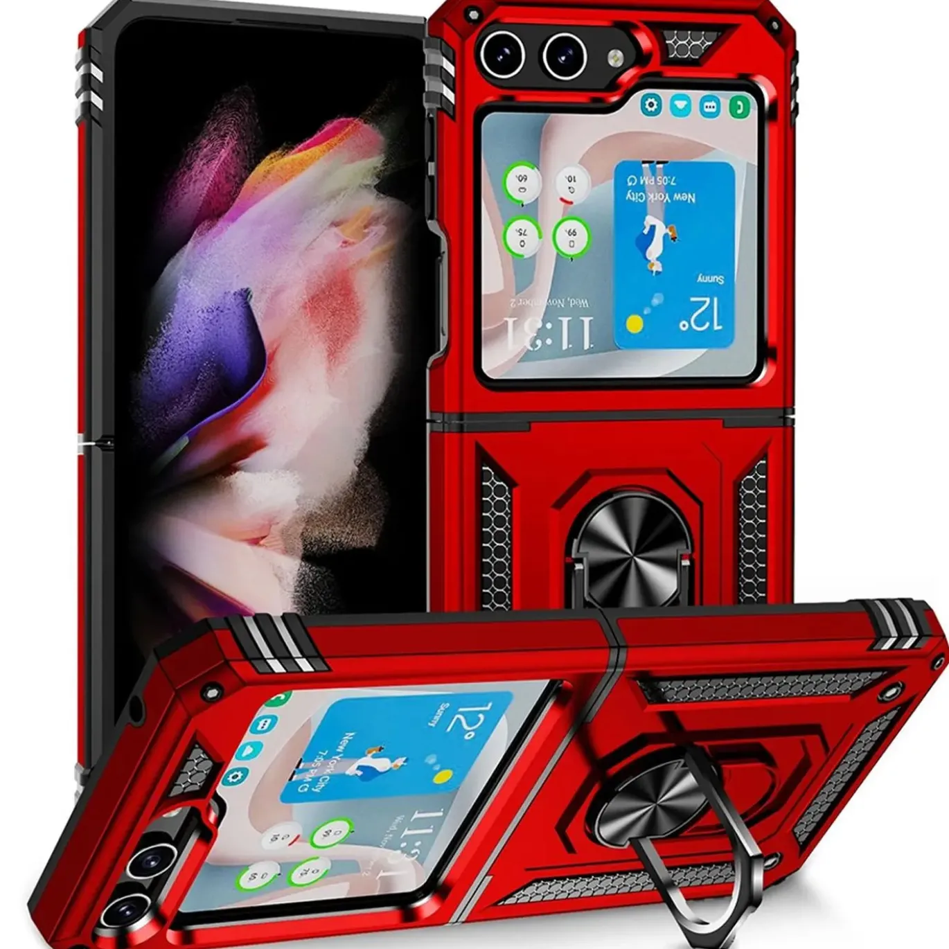Samsung Galaxy Z FLIP 5 - Outdoor Hardcase mit Ringhalter