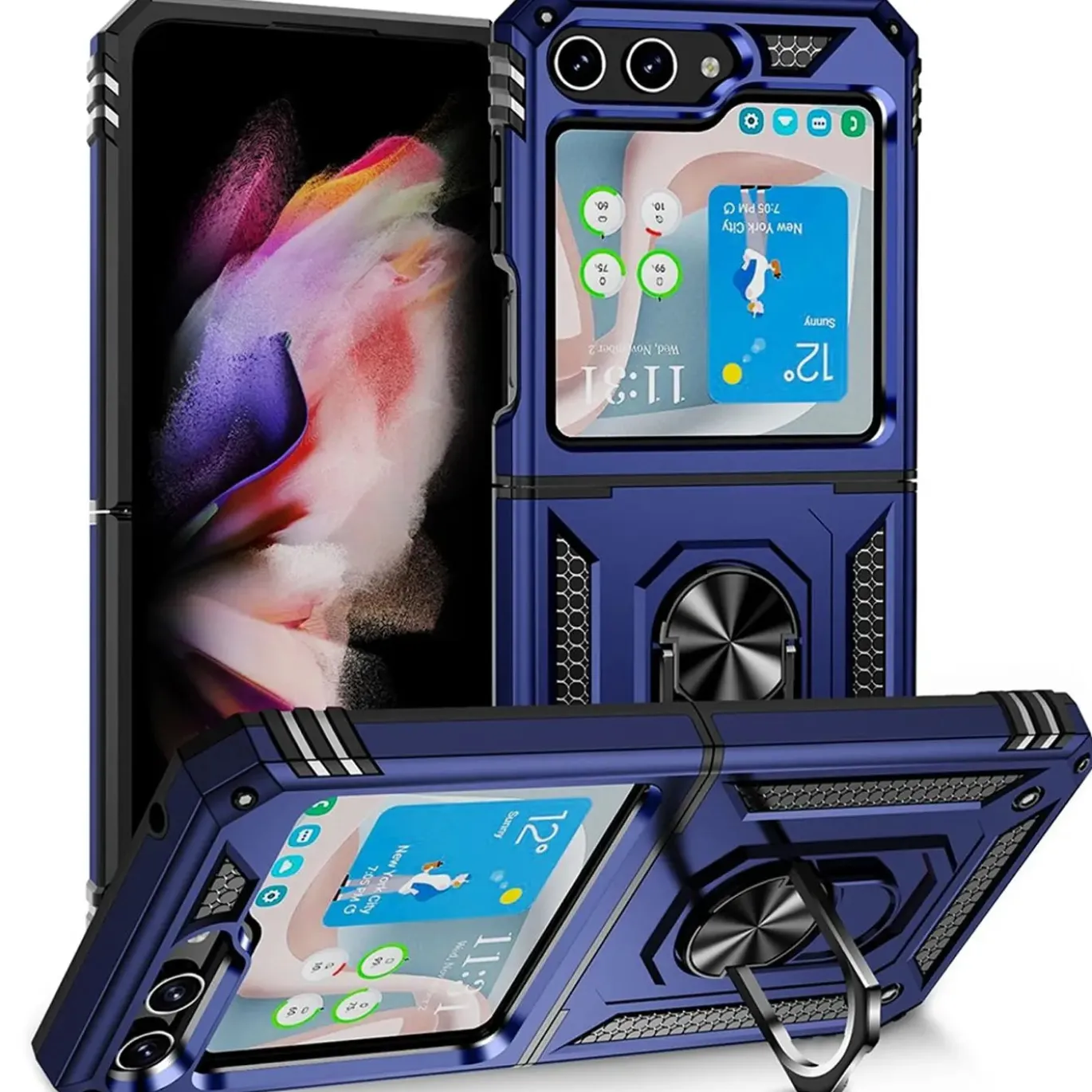 Samsung Galaxy Z FLIP 5 - Outdoor Hardcase mit Ringhalter