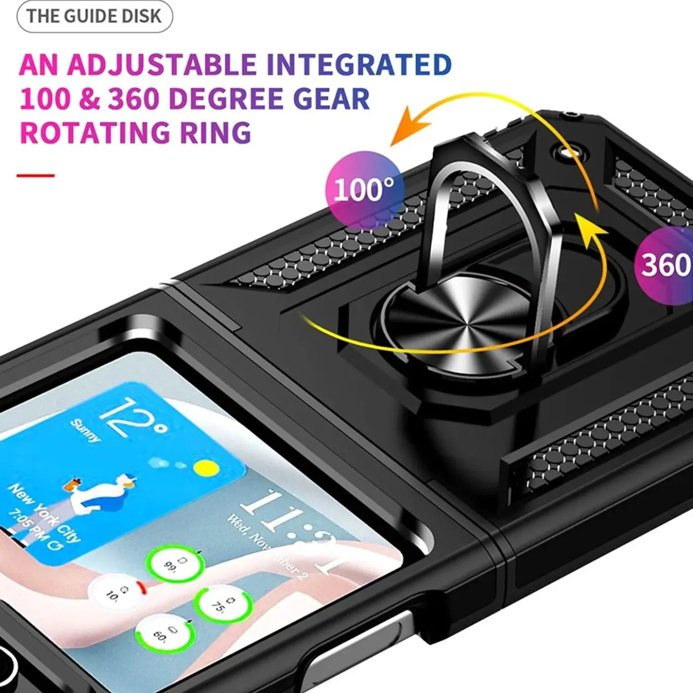 Samsung Galaxy Z FLIP 5 - Outdoor Hardcase mit Ringhalter