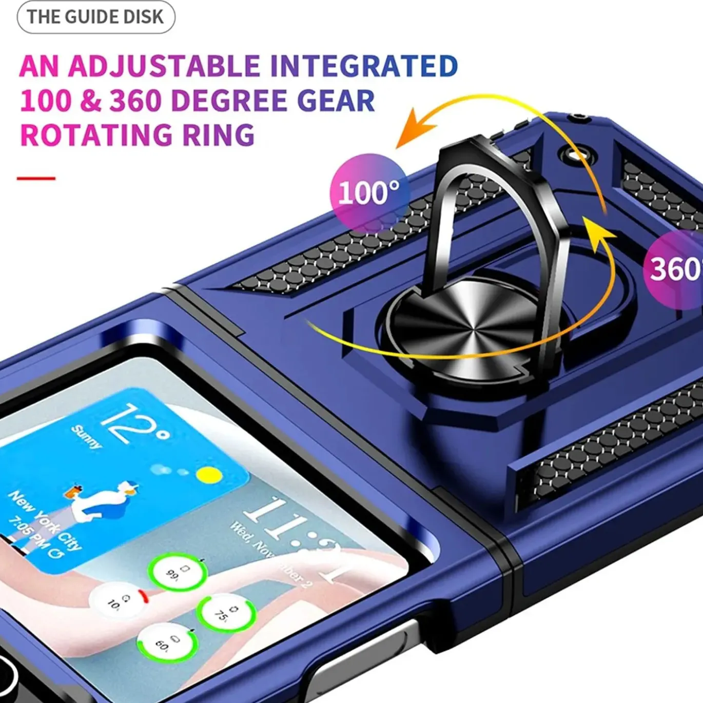 Samsung Galaxy Z FLIP 5 - Outdoor Hardcase mit Ringhalter