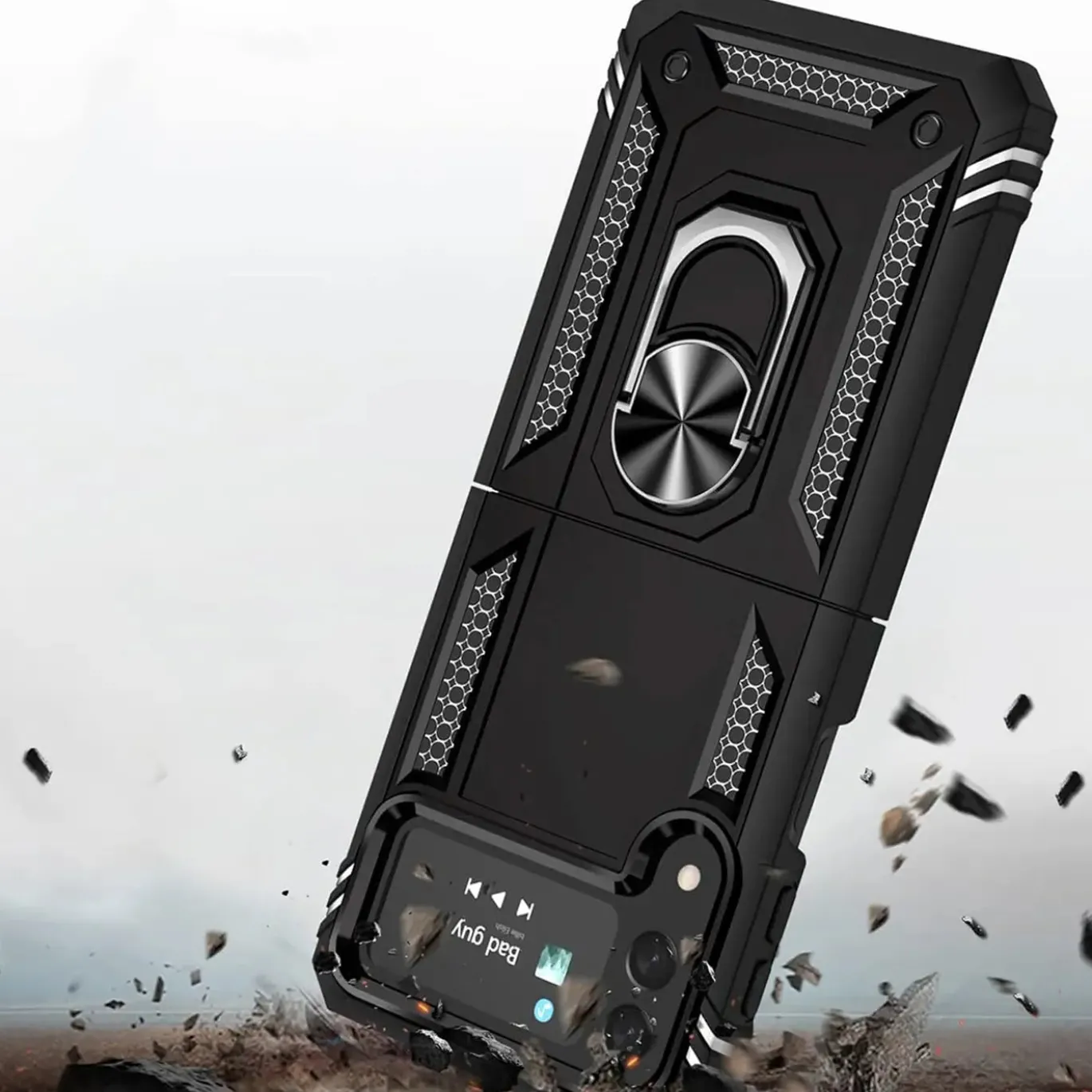Samsung Galaxy Z FLIP 4 - Outdoor Hardcase mit Ringhalter