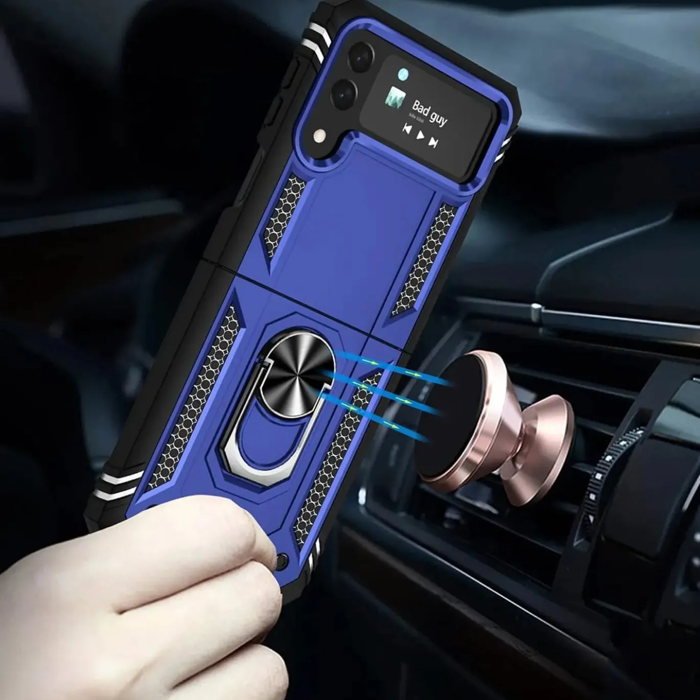 Samsung Galaxy Z FLIP 4 - Outdoor Hardcase mit Ringhalter