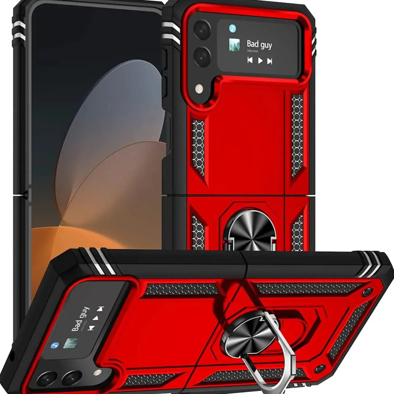 Samsung Galaxy Z FLIP 4 - Outdoor Hardcase mit Ringhalter