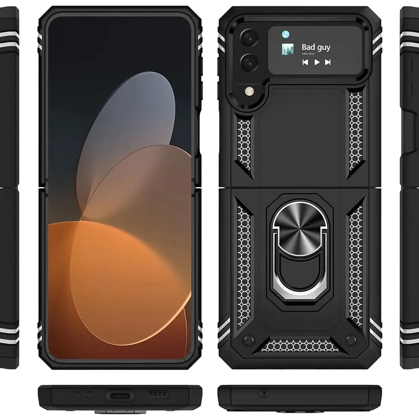 Samsung Galaxy Z FLIP 4 - Outdoor Hardcase mit Ringhalter