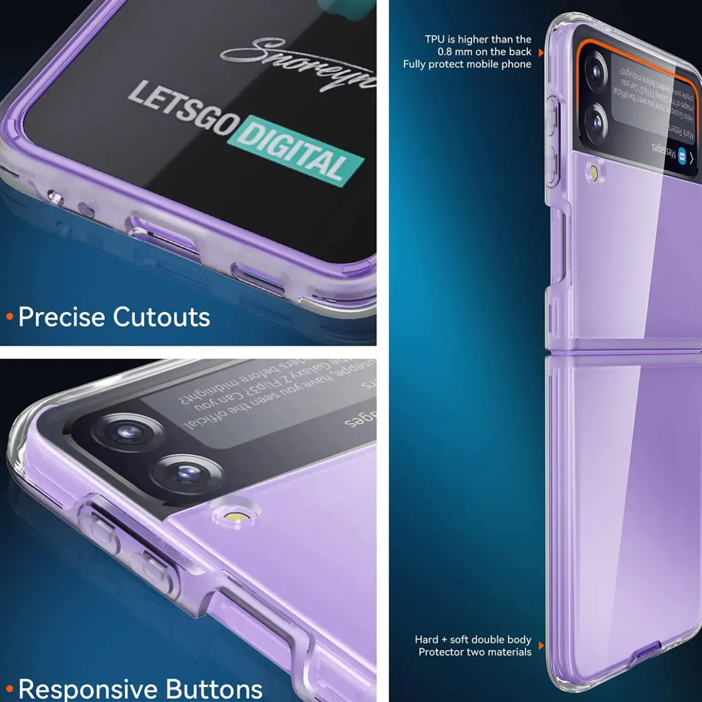 Samsung Galaxy Z FLIP 3 - Slim Clear Case Hülle