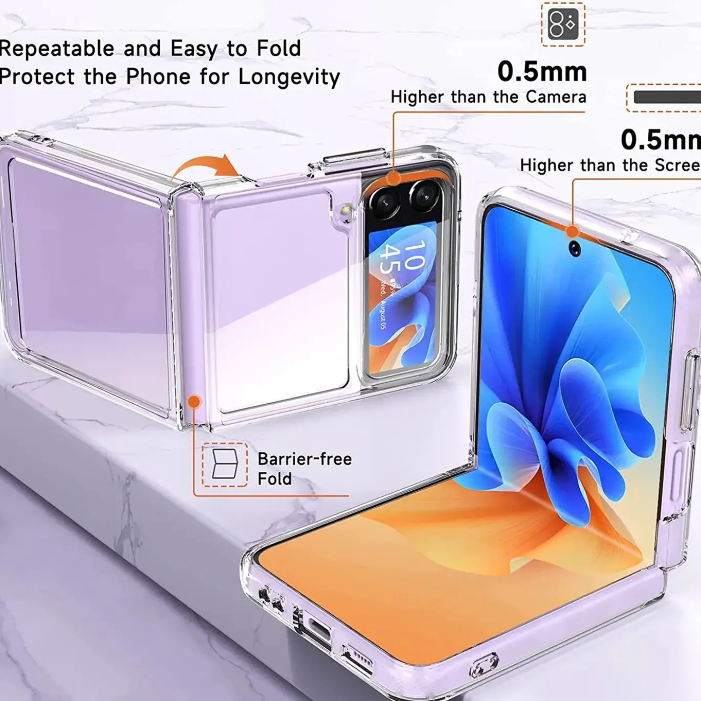 Samsung Galaxy Z FLIP 4 - Slim Clear Case Hülle