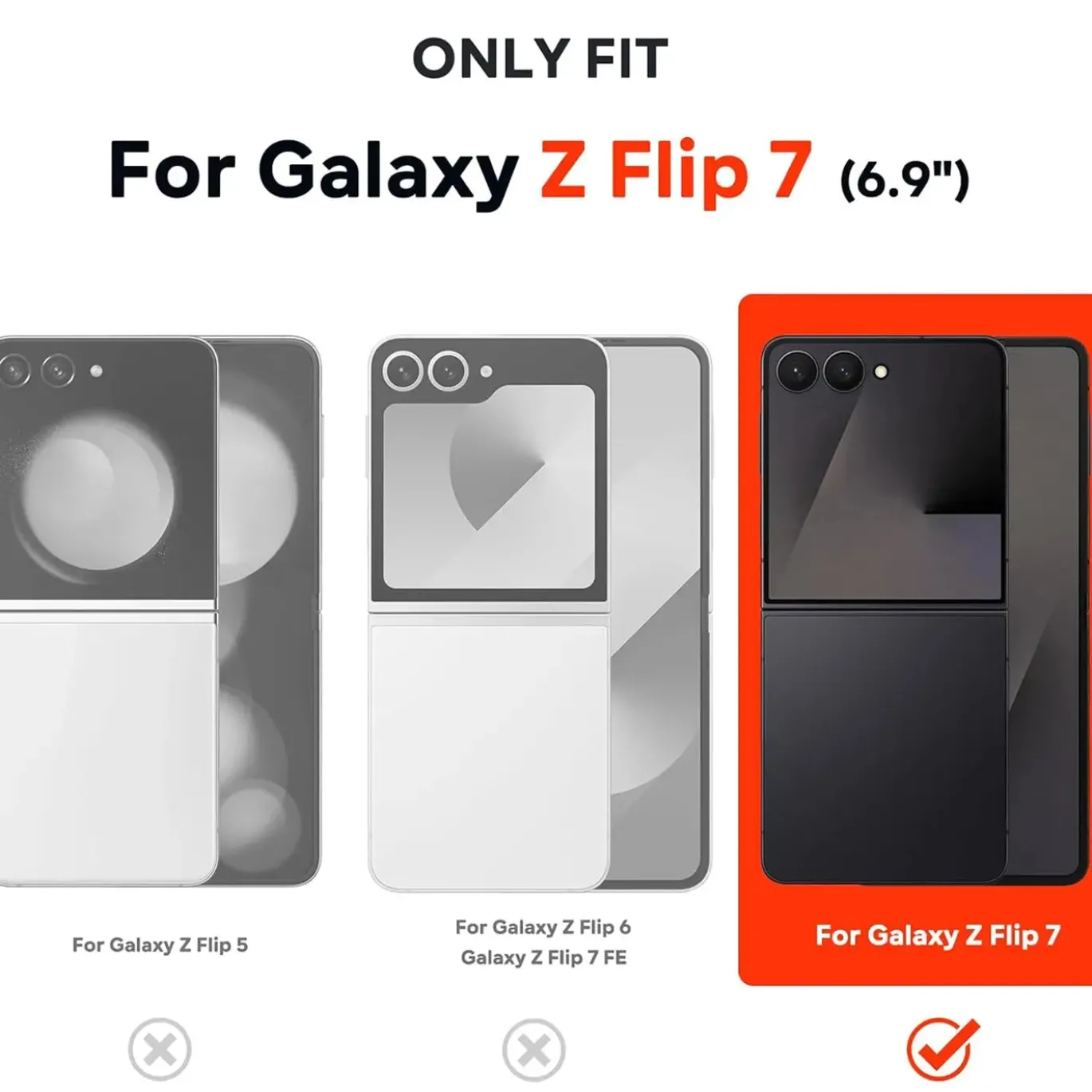 Samsung Galaxy Z FLIP 7 - Slim Silikon Backcover Schwarz