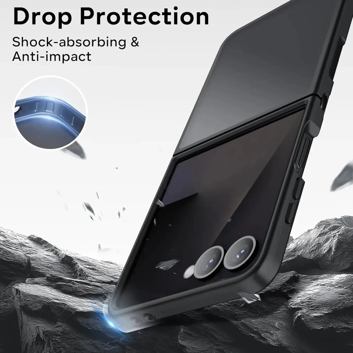 Samsung Galaxy Z FLIP 7 - Slim Silikon Backcover Schwarz