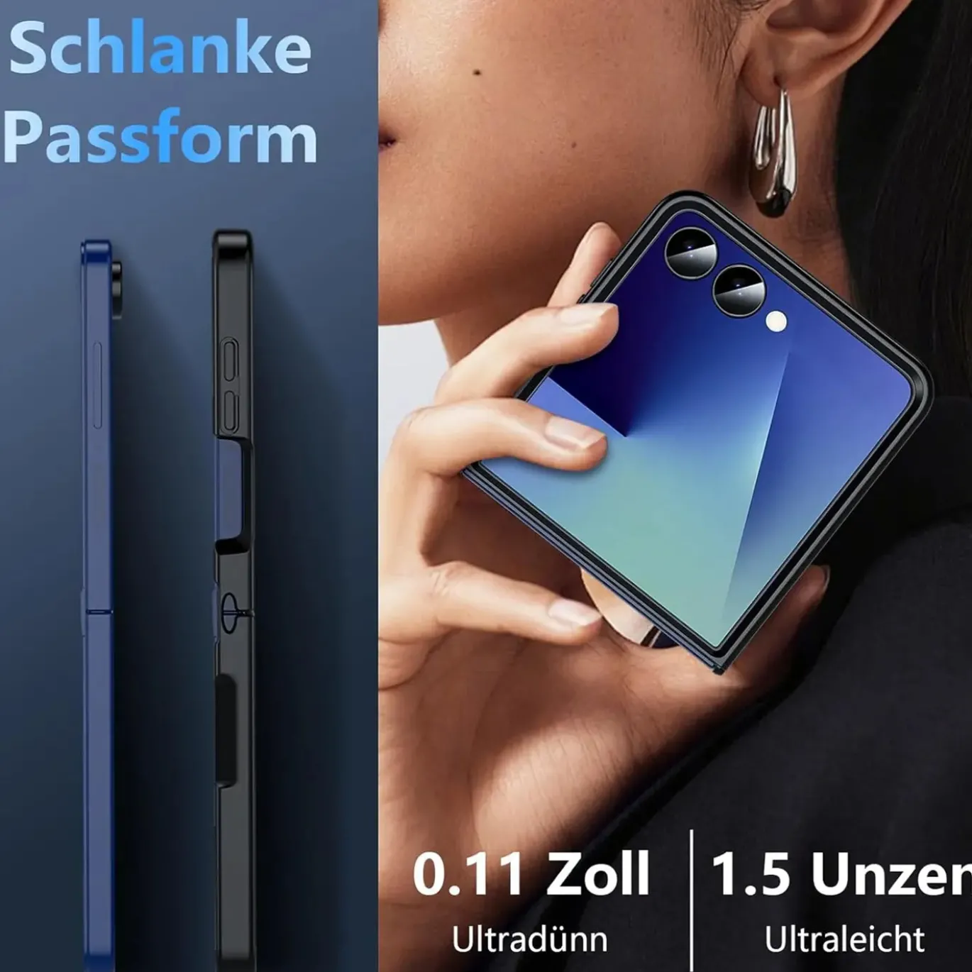 Samsung Galaxy Z FLIP 7 - Slim Silikon Backcover Schwarz