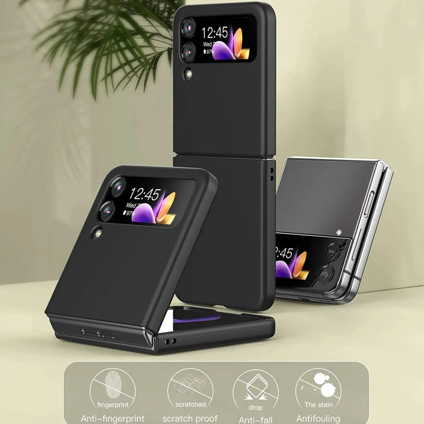 Samsung Galaxy Z FLIP 4 - Slim Silikon Backcover Schwarz