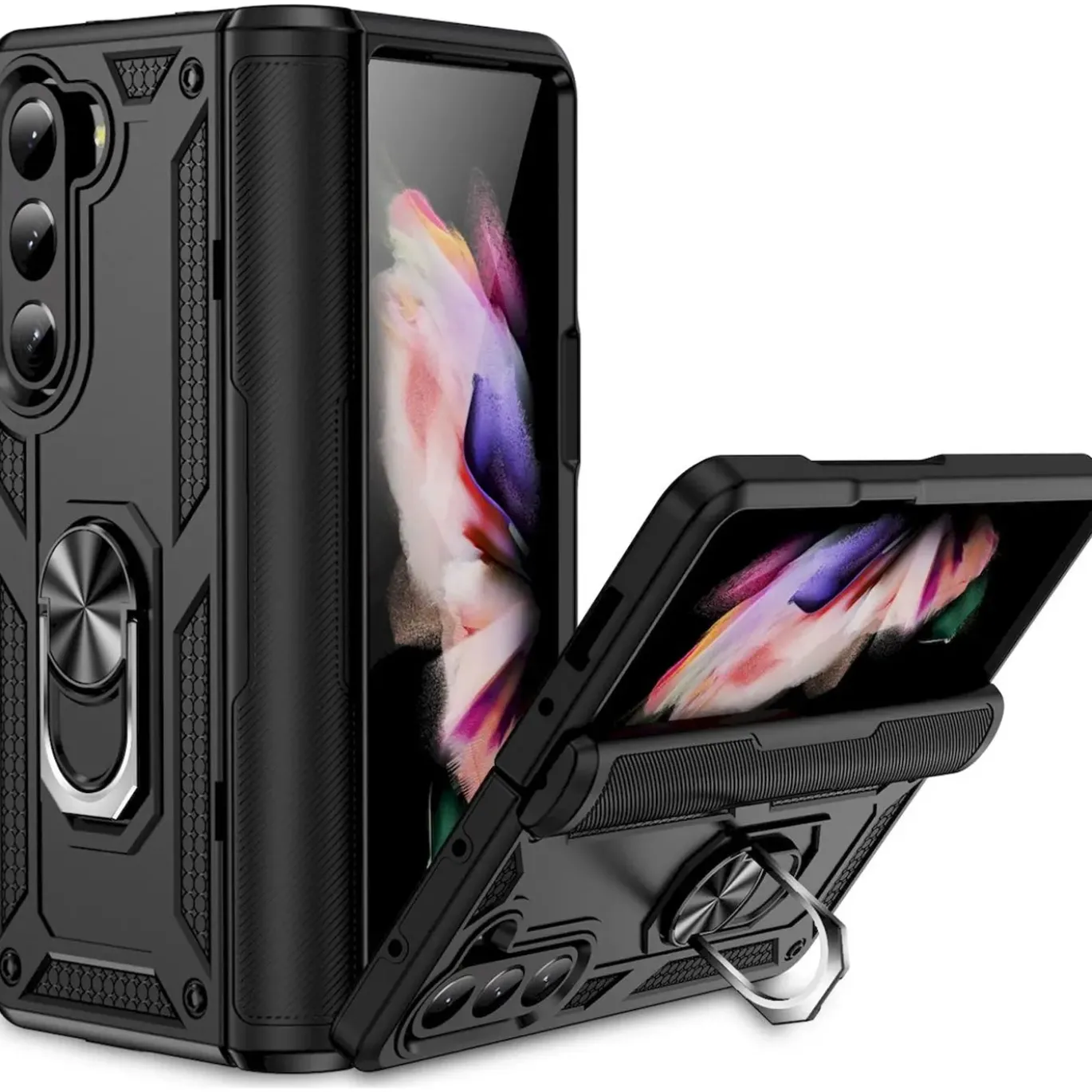 Samsung Galaxy Z FOLD 5 - Outdoor Hardcase mit Ringhalter
