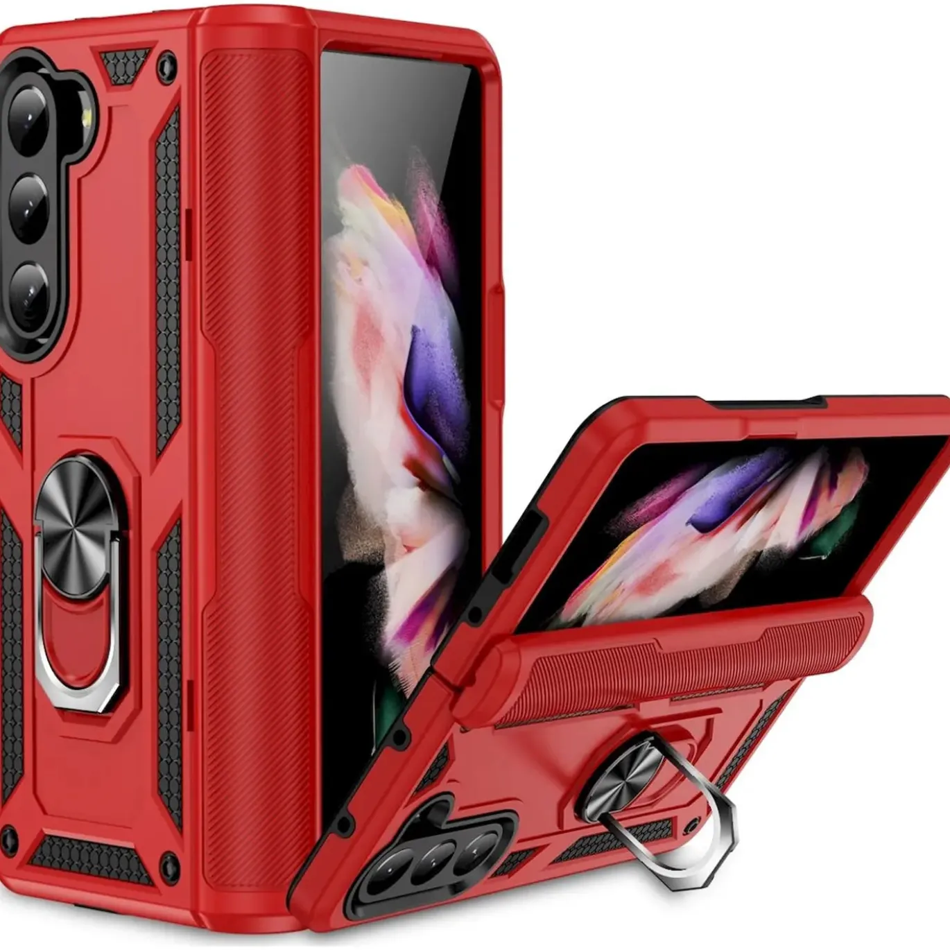 Samsung Galaxy Z FOLD 5 - Outdoor Hardcase mit Ringhalter