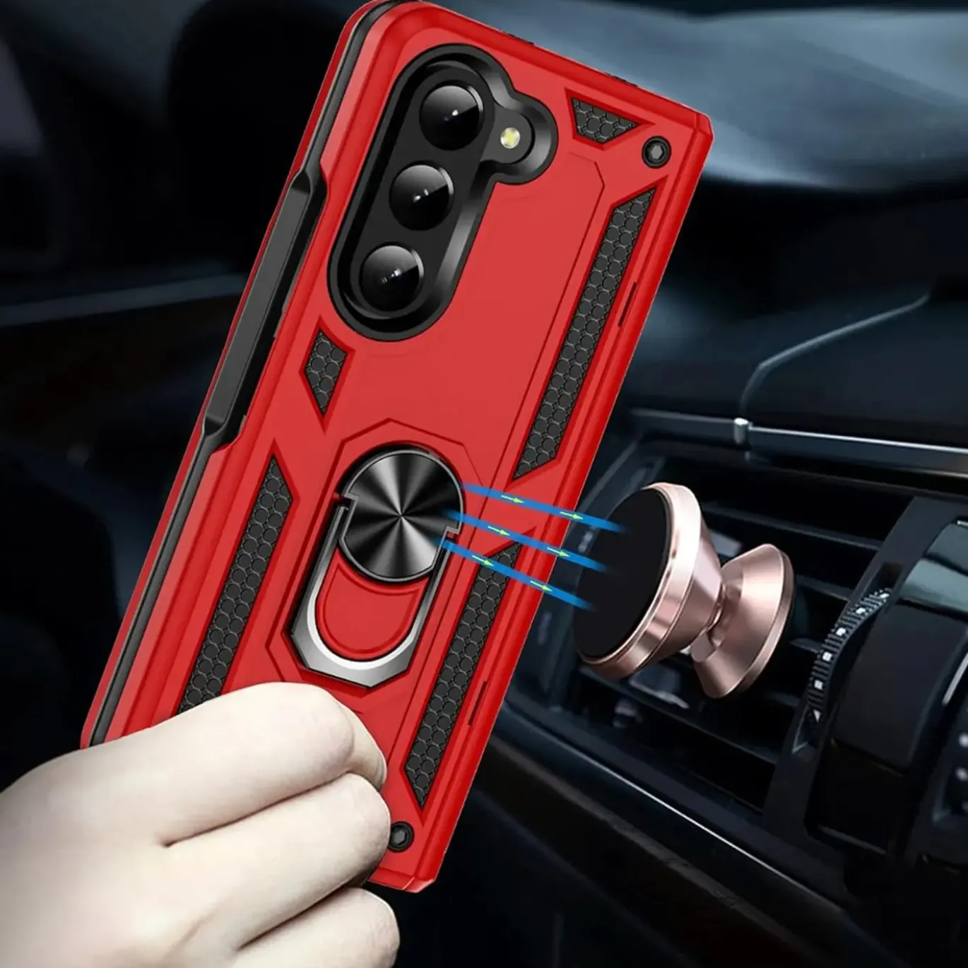 Samsung Galaxy Z FOLD 5 - Outdoor Hardcase mit Ringhalter