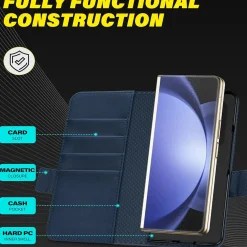 Samsung Galaxy Z FOLD 5 - Robuste Klapphülle mit RFID Block