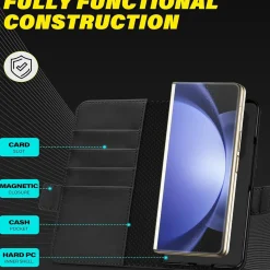 Samsung Galaxy Z FOLD 5 - Robuste Klapphülle mit RFID Block
