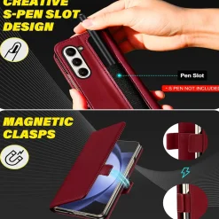 Samsung Galaxy Z FOLD 6 - Robuste Klapphülle mit RFID Block