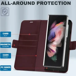 Samsung Galaxy Z FOLD 3 - Robuste Klapphülle mit RFID Block