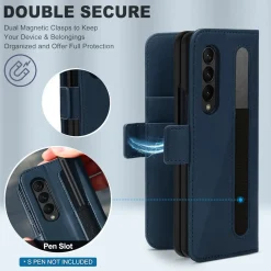 Samsung Galaxy Z FOLD 3 - Robuste Klapphülle mit RFID Block