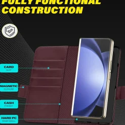 Samsung Galaxy Z FOLD 7 - Robuste Klapphülle mit RFID Block