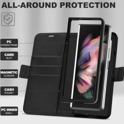 Samsung Galaxy Z FOLD 4 - Robuste Klapphülle mit RFID Block