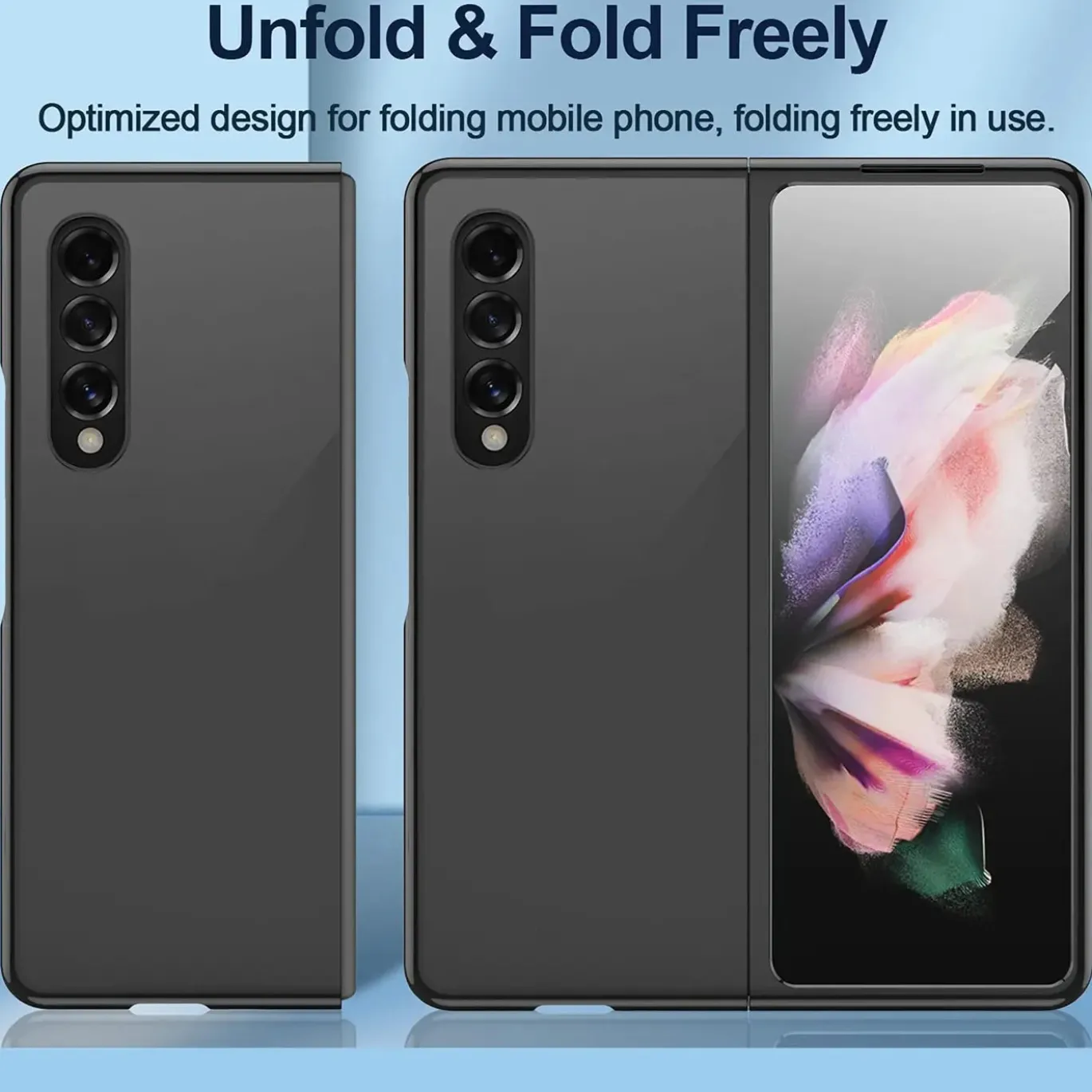 Samsung Galaxy Z FOLD 3 - Slim Silikon Backcover Schwarz