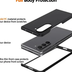 Samsung Galaxy Z FOLD 5 - Slim Silikon Backcover Schwarz