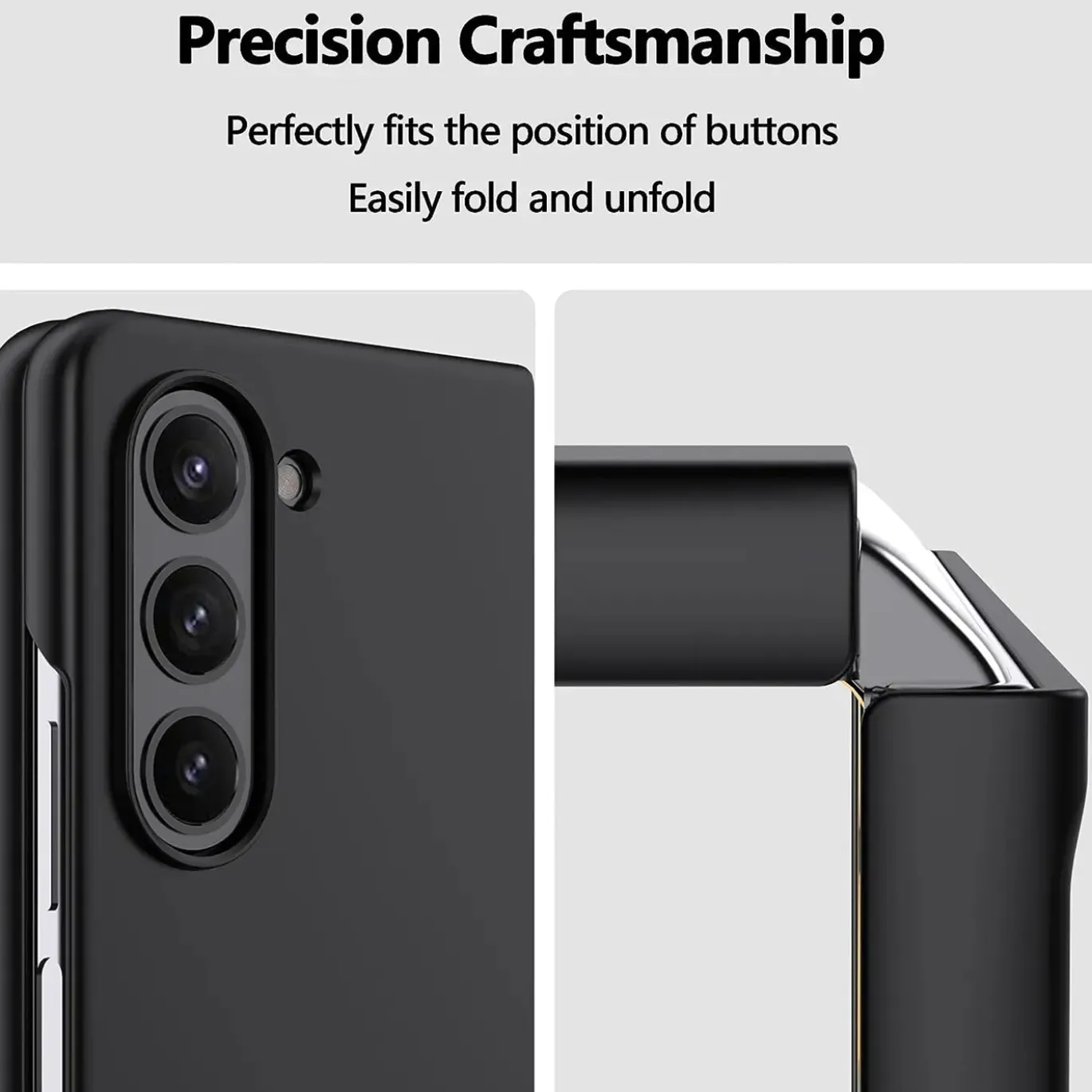 Samsung Galaxy Z FOLD 5 - Slim Silikon Backcover Schwarz