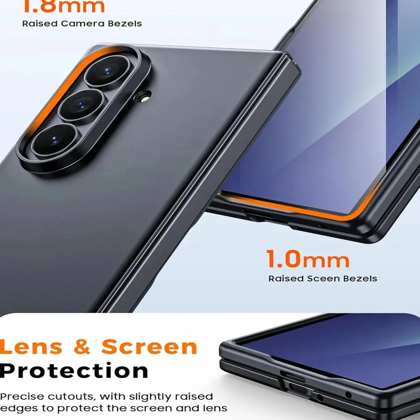 Samsung Galaxy Z FOLD 7 - Slim Silikon Backcover Schwarz