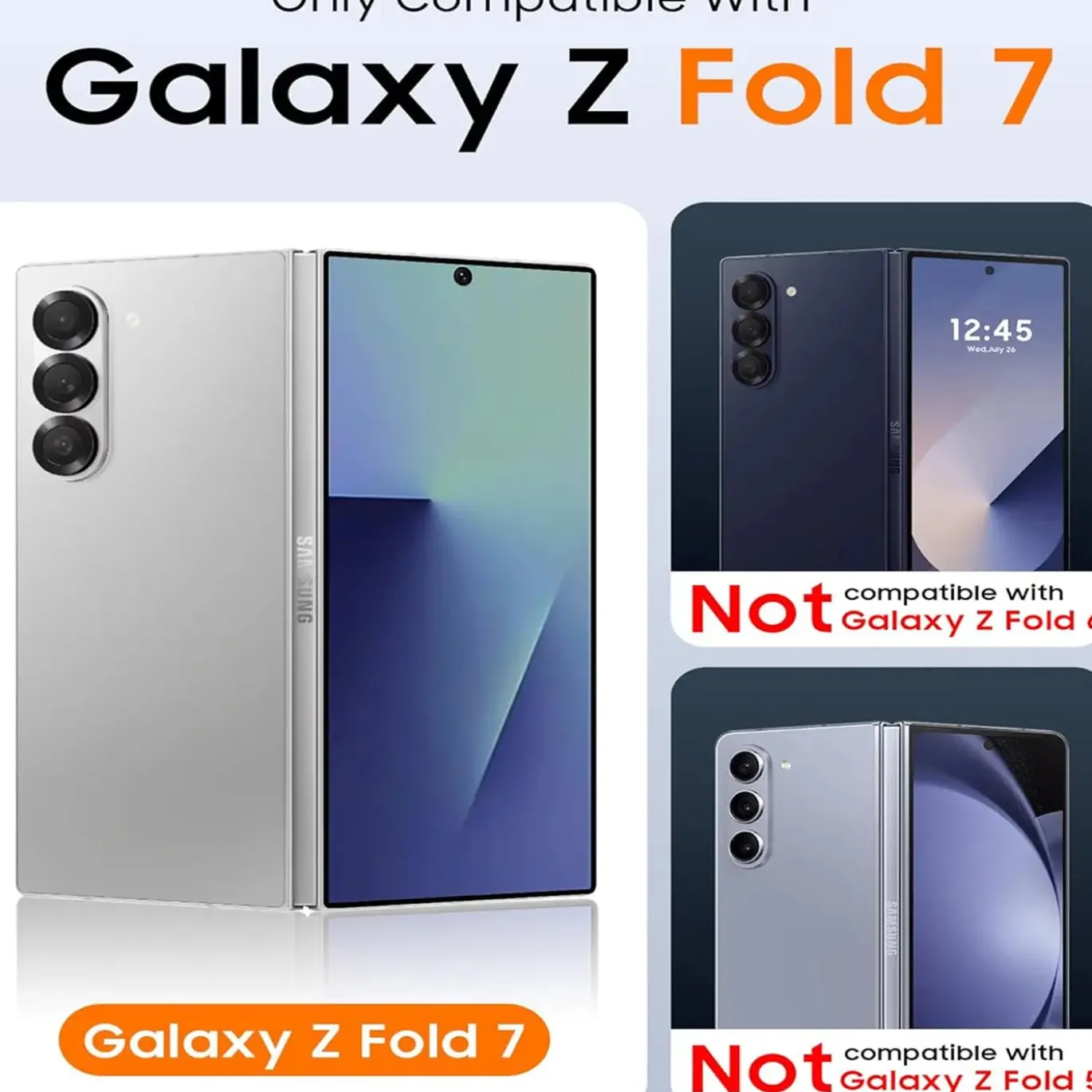 Samsung Galaxy Z FOLD 7 - Slim Silikon Backcover Schwarz