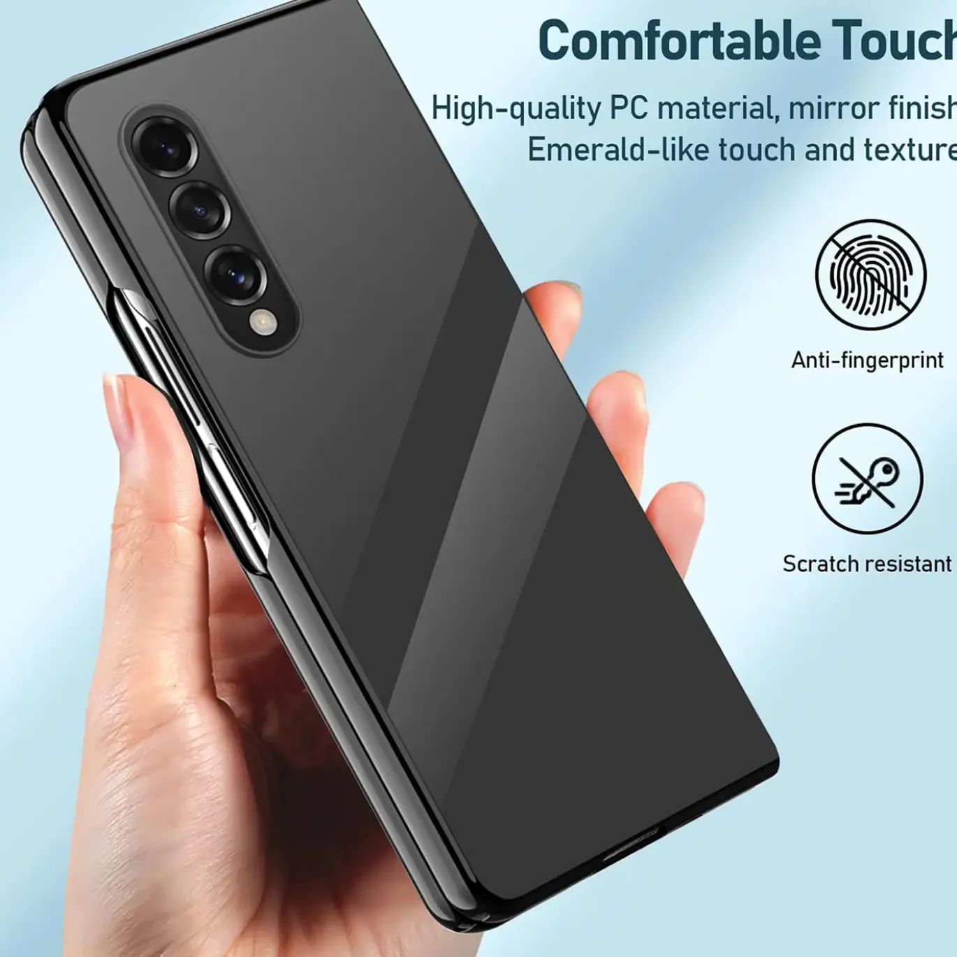 Samsung Galaxy Z FOLD 4 - Slim Silikon Backcover Schwarz