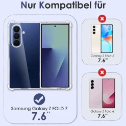 Samsung Galaxy Z FOLD 7 - Slim Clear Case Hülle