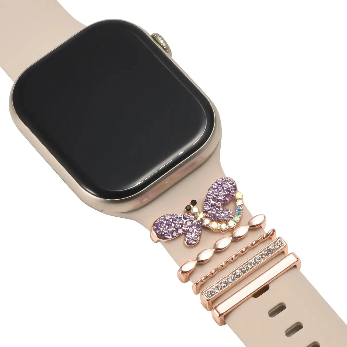 Smartwatch Armbandschmuck Set mit Charms & Deko-Ringen