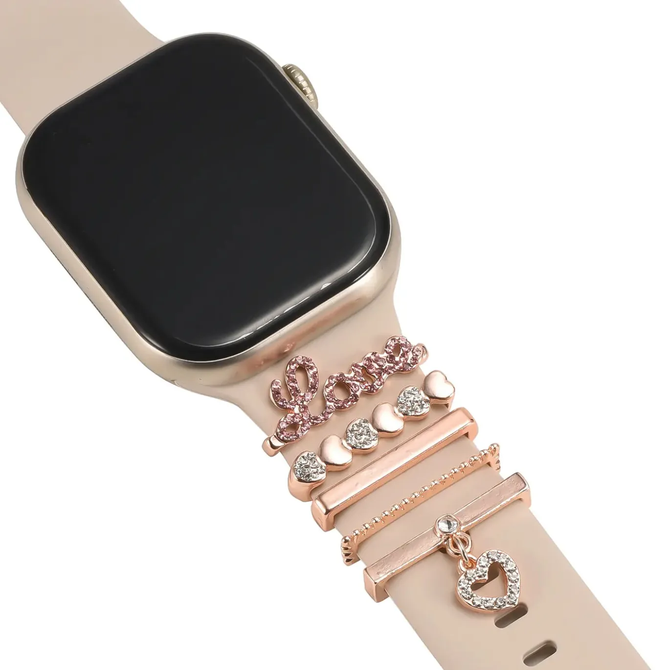 Smartwatch Armbandschmuck Set mit Charms & Deko-Ringen