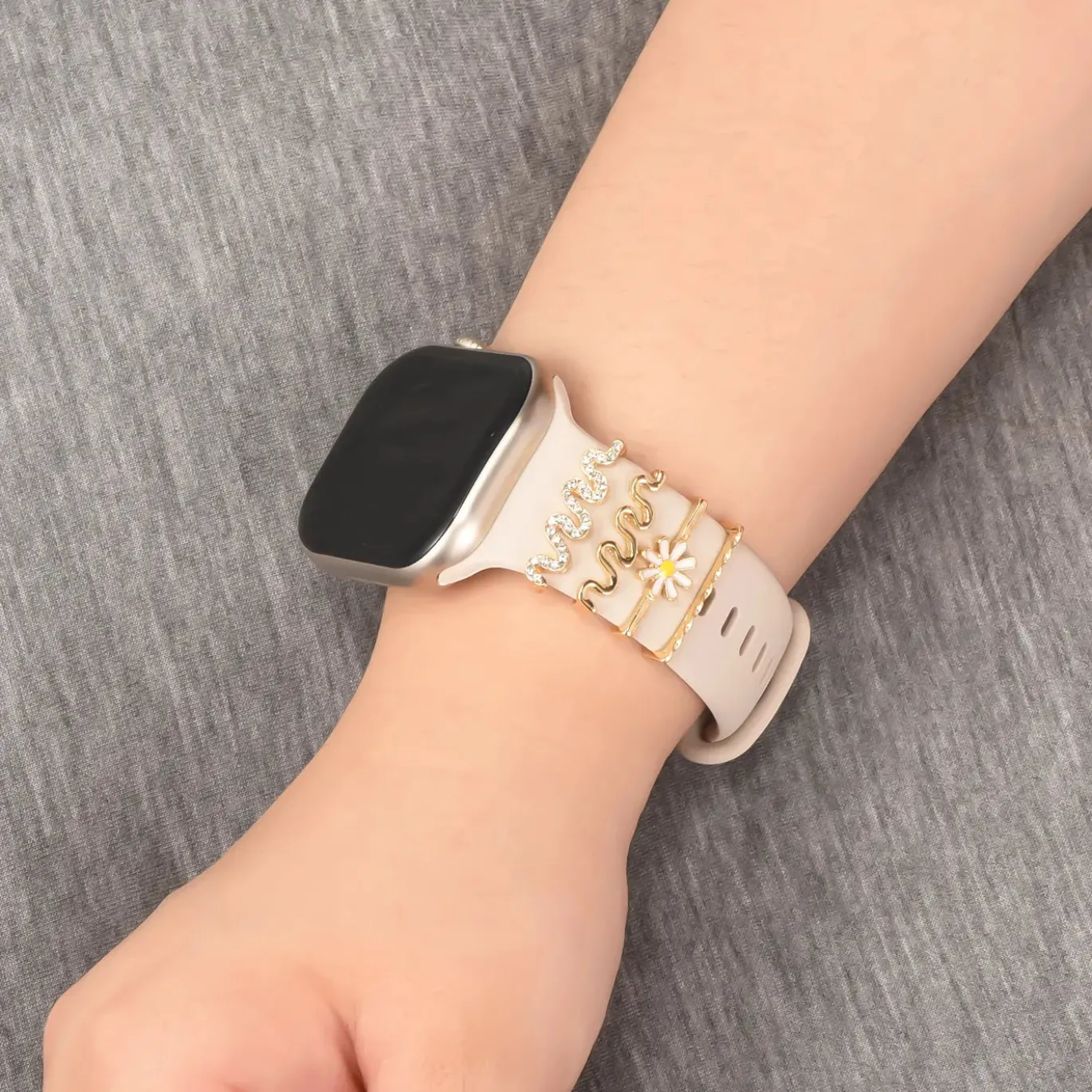 Smartwatch Armbandschmuck Set mit Charms & Deko-Ringen