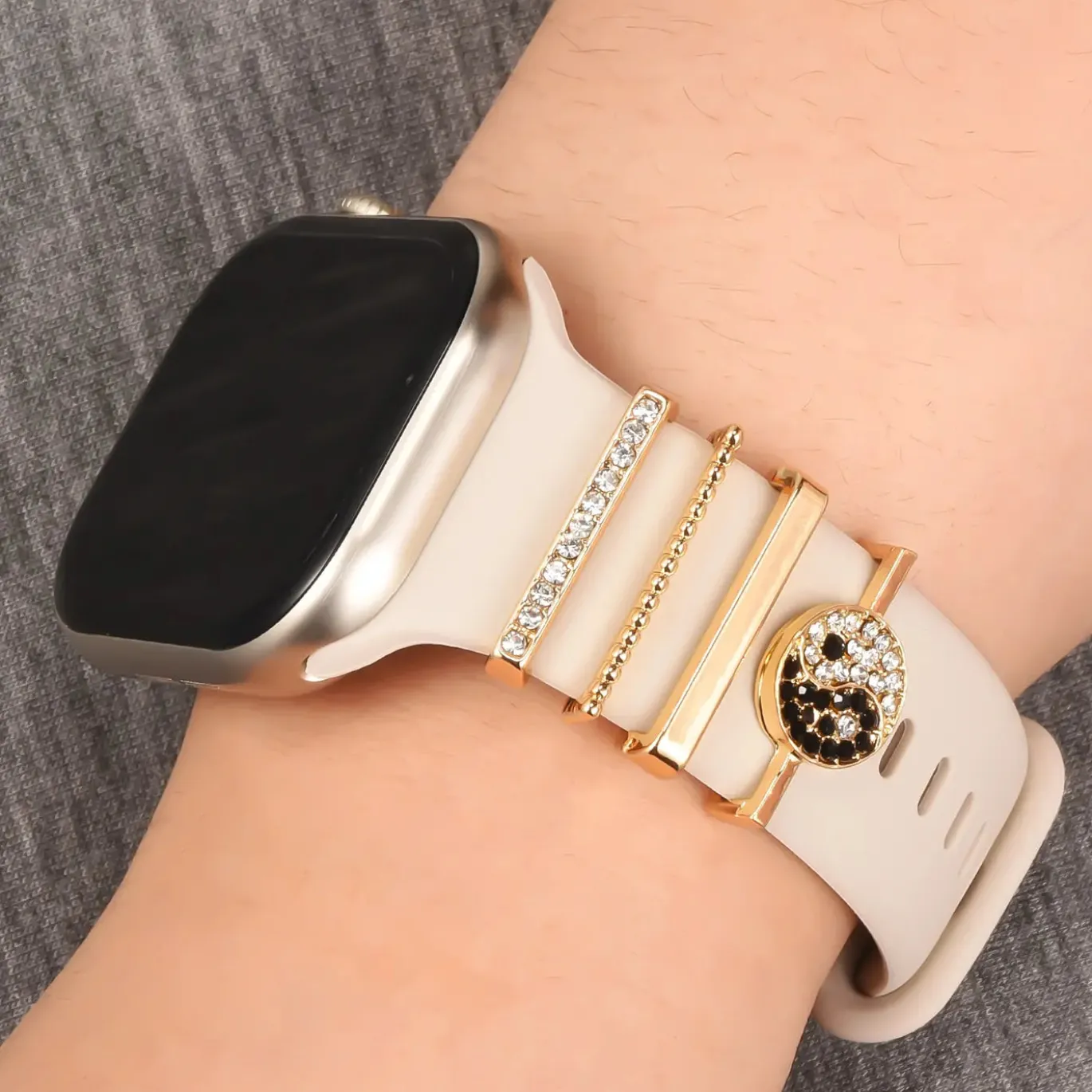 Smartwatch Armbandschmuck Set mit Charms & Deko-Ringen