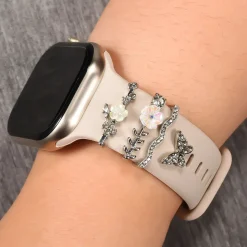 Smartwatch Armbandschmuck Set mit Charms & Deko-Ringen