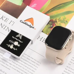 Smartwatch Armbandschmuck Set mit Charms & Deko-Ringen