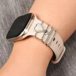 Smartwatch Armbandschmuck Set mit Charms & Deko-Ringen