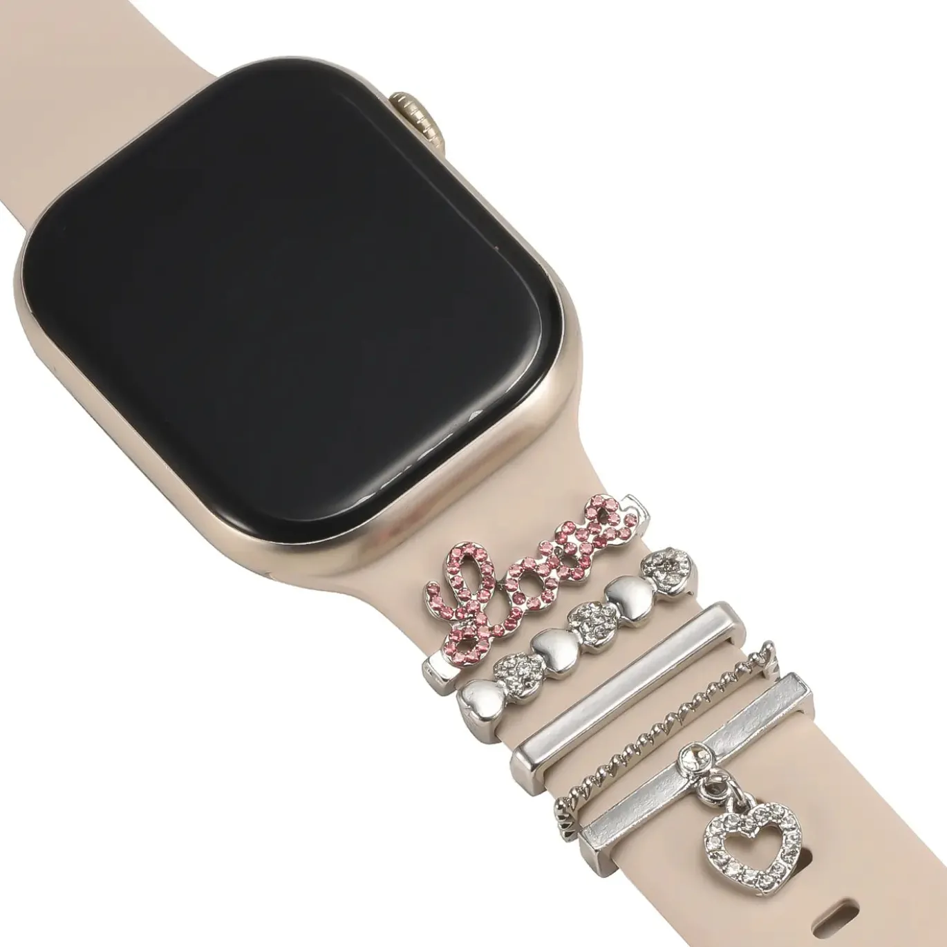 Smartwatch Armbandschmuck Set mit Charms & Deko-Ringen